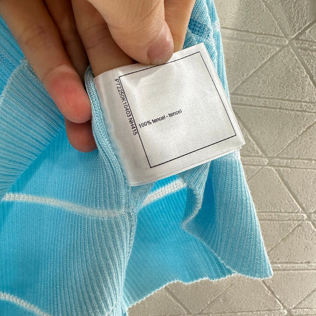 CHANEL FITTED SHORT-SLEEVE KNIT TOP 276494