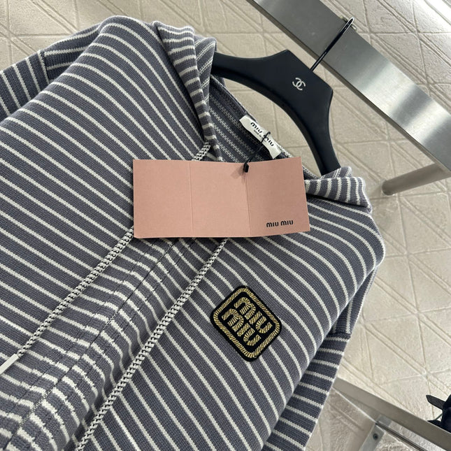 MIUMIU FLEECE HOODED JACKET STYLE 96