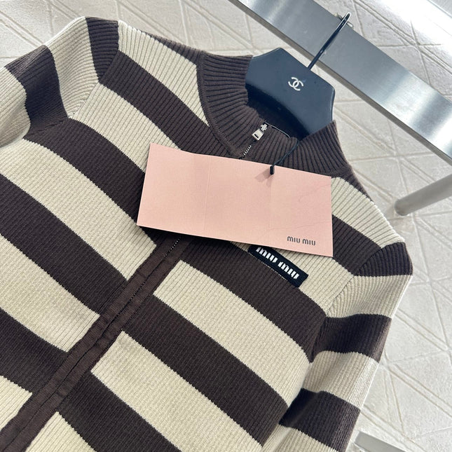 MIUMIU ZIP-UP KNIT TOP STYLE 20