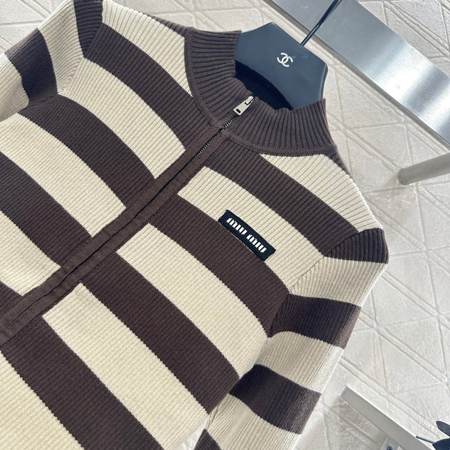 MIUMIU ZIP-UP KNIT TOP STYLE 20