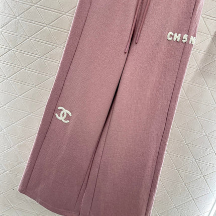 CHANEL 25S HIGH-WAISTED WIDE-LEG PANTS 305