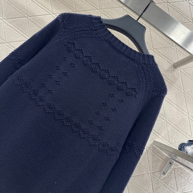 CHANEL 25S EMBROIDERED CROCHET SWEATER 348