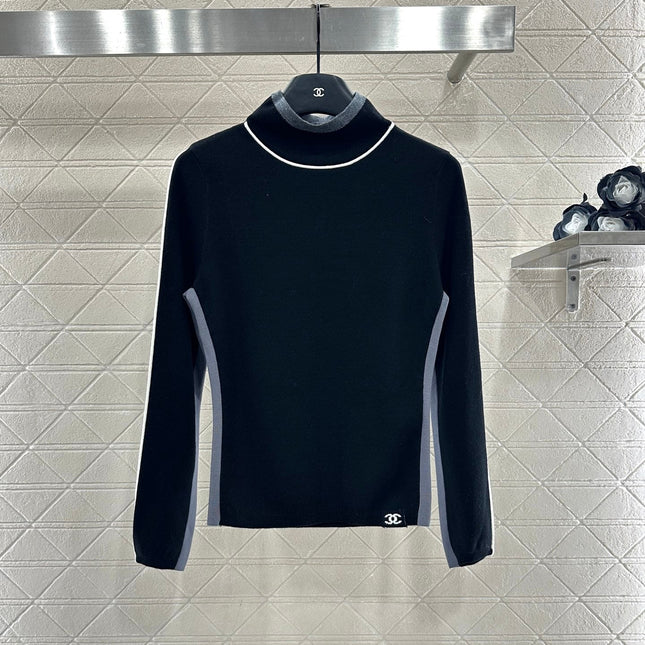 CHANEL 25S HIGH-NECK PULLOVER SWEATER 350