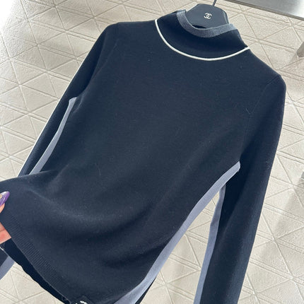 CHANEL 25S HIGH-NECK PULLOVER SWEATER 350