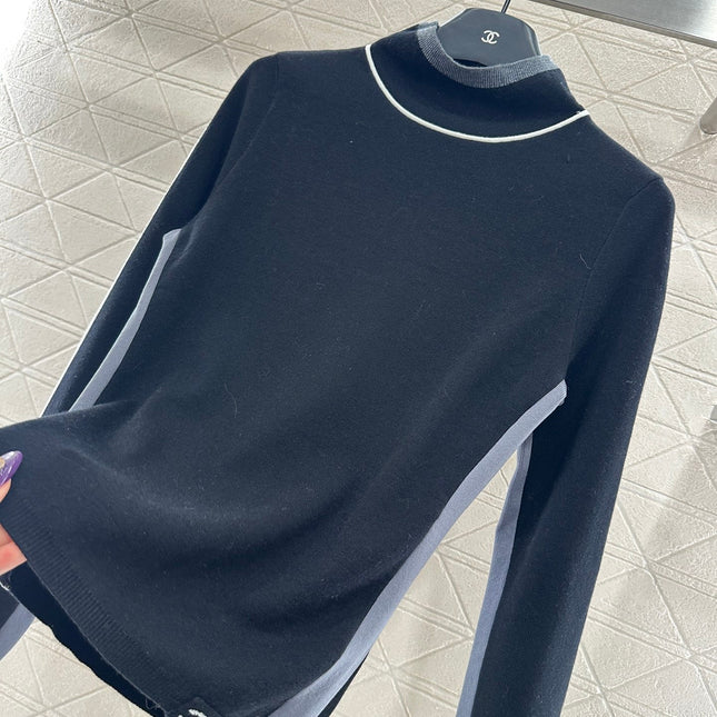 CHANEL 25S HIGH-NECK PULLOVER SWEATER 350