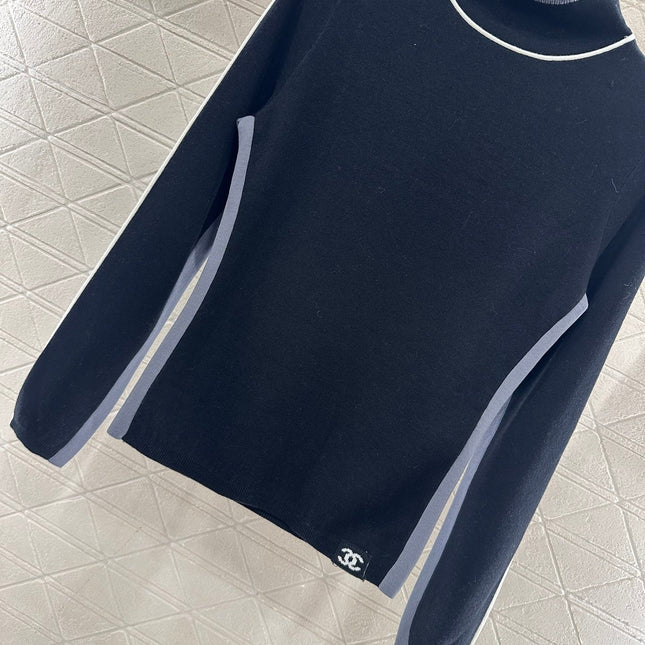 CHANEL 25S HIGH-NECK PULLOVER SWEATER 350