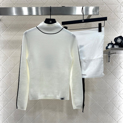 CHANEL 25S HIGH-NECK PULLOVER SWEATER 351