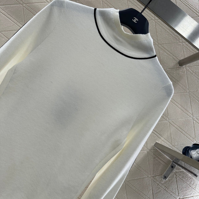 CHANEL 25S HIGH-NECK PULLOVER SWEATER 351