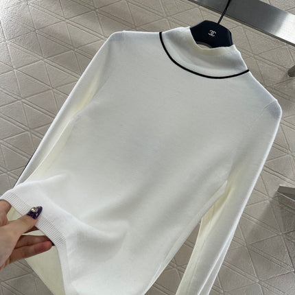 CHANEL 25S HIGH-NECK PULLOVER SWEATER 351