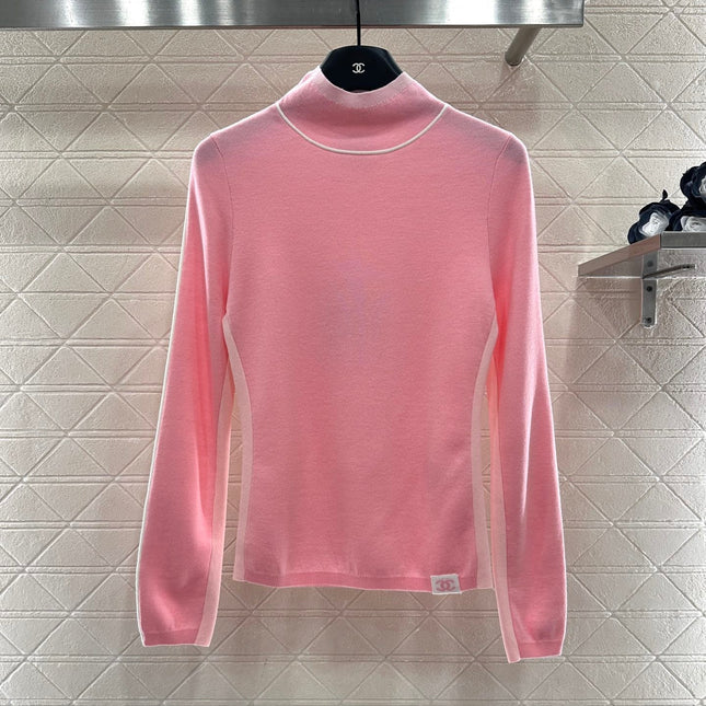 CHANEL 25S HIGH-NECK PULLOVER SWEATER 352