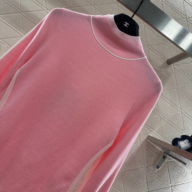 CHANEL 25S HIGH-NECK PULLOVER SWEATER 352