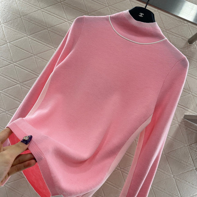 CHANEL 25S HIGH-NECK PULLOVER SWEATER 352