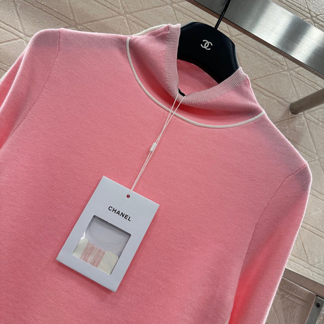 CHANEL 25S HIGH-NECK PULLOVER SWEATER 352