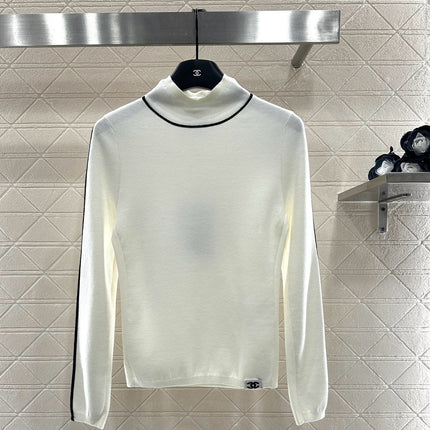 CHANEL 25S HIGH-NECK PULLOVER SWEATER 351