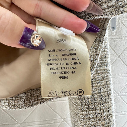 CHANEL 25S VELVET-TRIM JACKET AND SKIRT SET 398