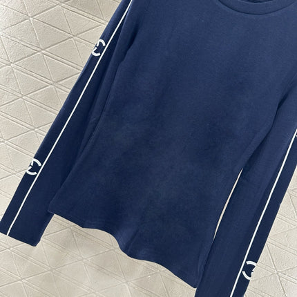 CHANEL 25S LONG-SLEEVE CREW NECK T-SHIRT 405