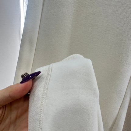 CHANEL 25S WIDE-LEG FLEECE-LINED PANTS 404