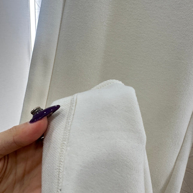 CHANEL 25S WIDE-LEG FLEECE-LINED PANTS 404