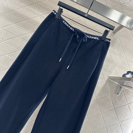 CHANEL 25S WIDE-LEG FLEECE-LINED PANTS 403