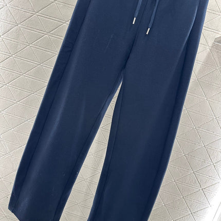CHANEL 25S WIDE-LEG FLEECE-LINED PANTS 403