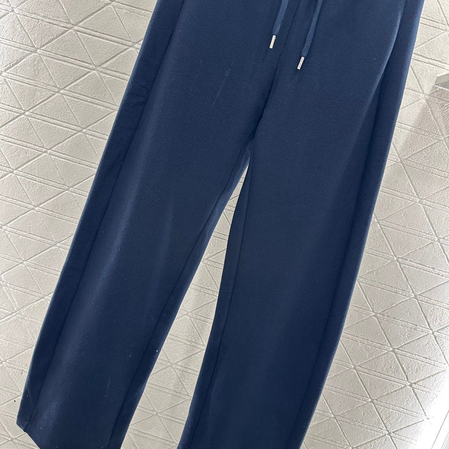 CHANEL 25S WIDE-LEG FLEECE-LINED PANTS 403