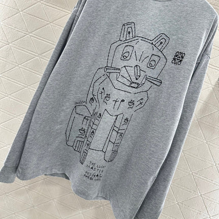 LOEWE LONG-SLEEVE CREW NECK T-SHIRT STYLE 237
