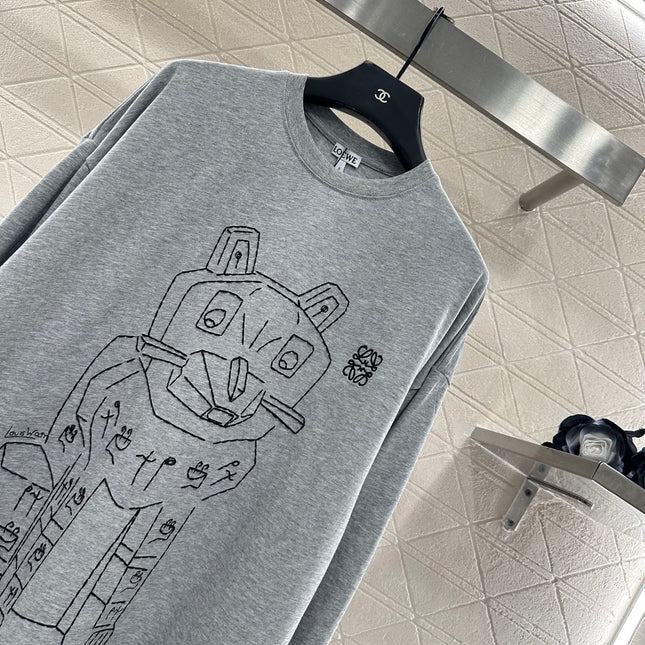 LOEWE LONG-SLEEVE CREW NECK T-SHIRT STYLE 237