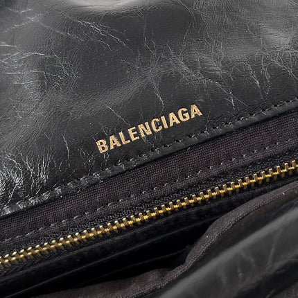 MONACO MINI BAG 25 IN BLACK ARENA CALFSKIN GOLD HARDWARE