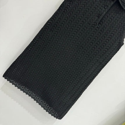 GUCCI SLEEVELESS KNIT POLO DRESS IN BLACK 267479