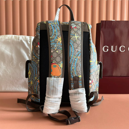 GUCCI 25S BACKPACK 44 CM IN MULTICOLOR CALFSKIN