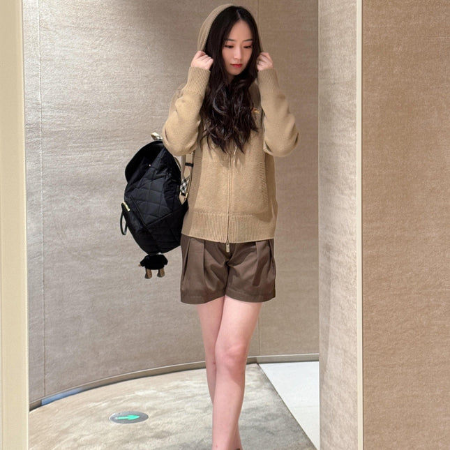 BURBERRY 25S KNITTED ZIP-UP JACKET 082