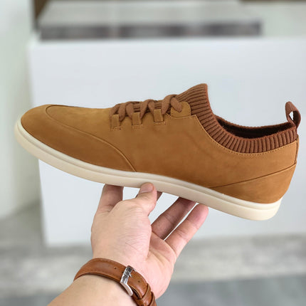 LP SOHO WALK TRAINERS IN MUSTARD SUEDE