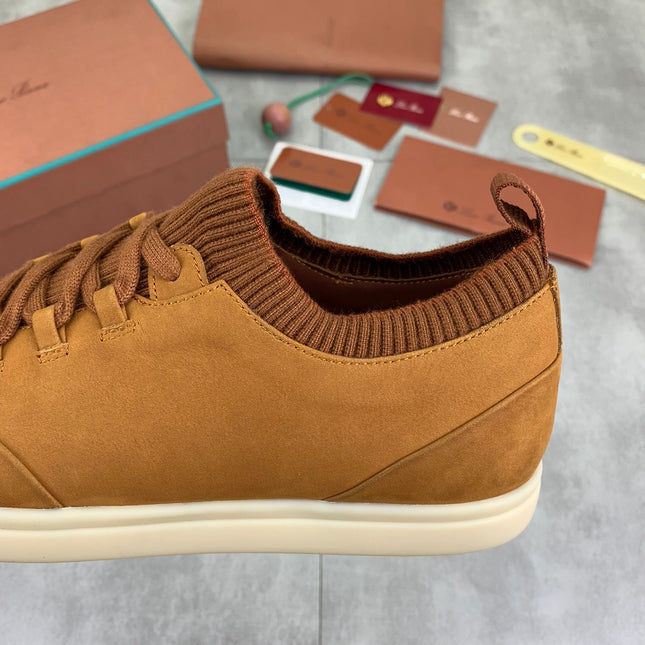 LP SOHO WALK TRAINERS IN MUSTARD SUEDE