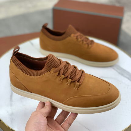 LP SOHO WALK TRAINERS IN MUSTARD SUEDE