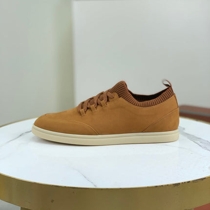 LP SOHO WALK TRAINERS IN MUSTARD SUEDE