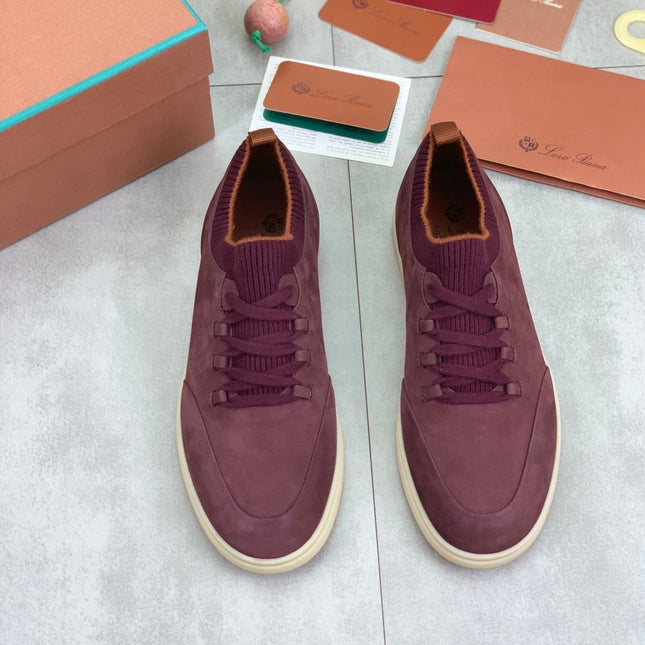 LP SOHO WALK TRAINERS IN MULBERRY SUEDE