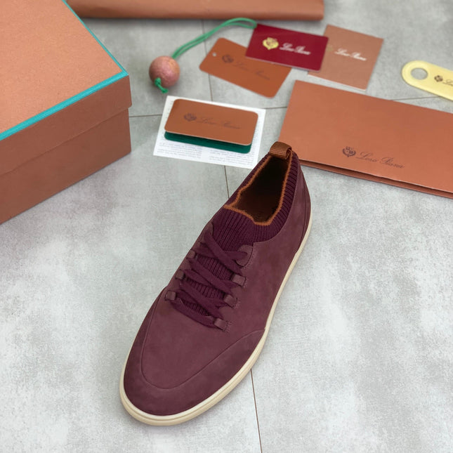 LP SOHO WALK TRAINERS IN MULBERRY SUEDE