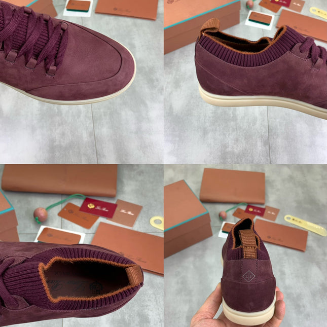 LP SOHO WALK TRAINERS IN MULBERRY SUEDE
