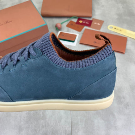 LP SOHO WALK TRAINERS IN SAPPHIRE SUEDE