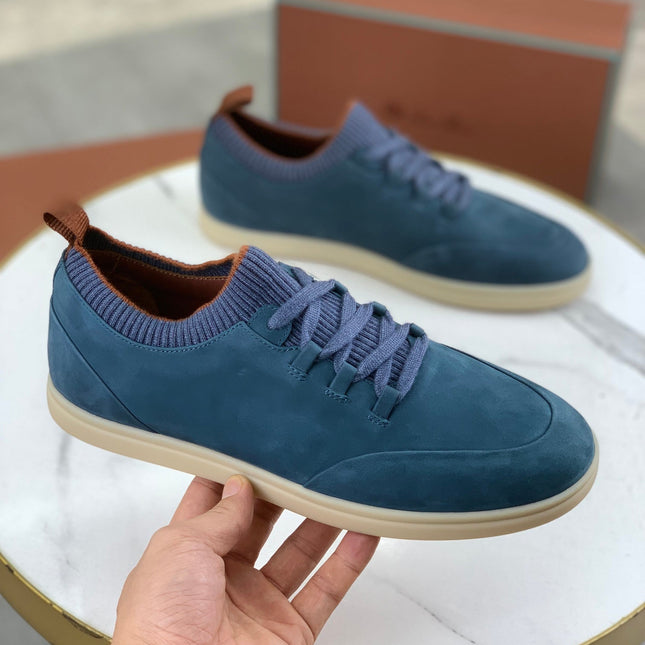 LP SOHO WALK TRAINERS IN SAPPHIRE SUEDE