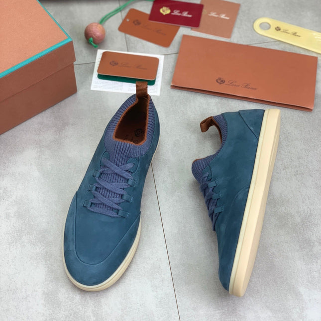 LP SOHO WALK TRAINERS IN SAPPHIRE SUEDE