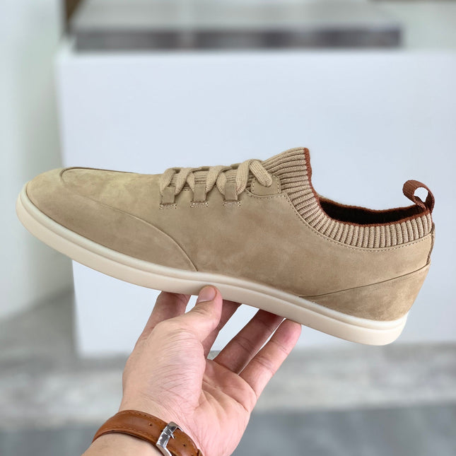 LP SOHO WALK TRAINERS IN WALNUT SUEDE