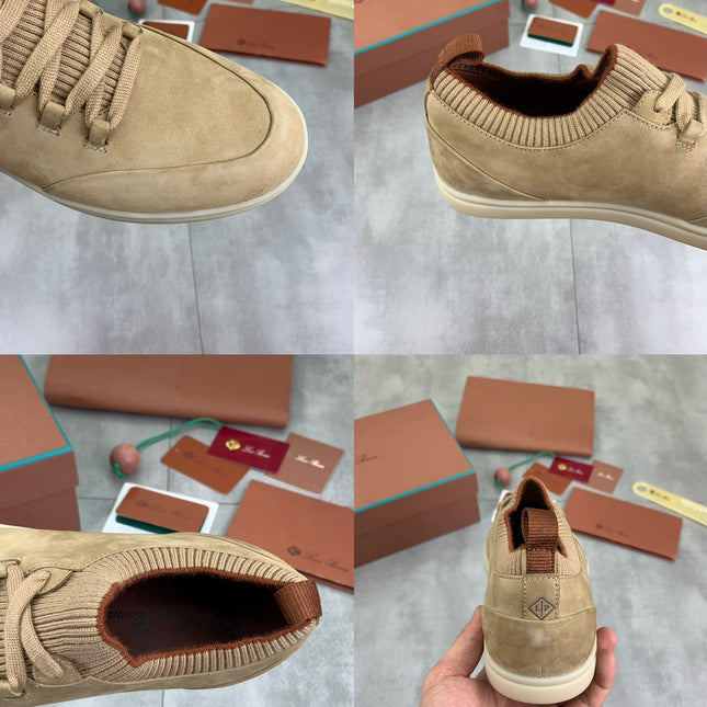 LP SOHO WALK TRAINERS IN WALNUT SUEDE