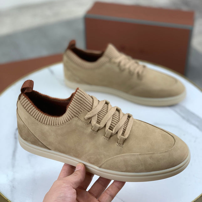 LP SOHO WALK TRAINERS IN WALNUT SUEDE