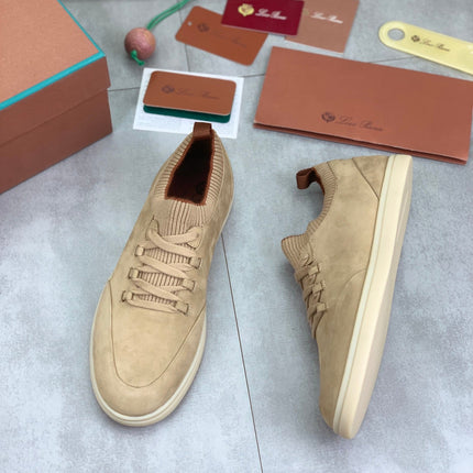 LP SOHO WALK TRAINERS IN WALNUT SUEDE