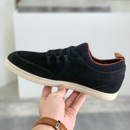 LP SOHO WALK TRAINERS IN BLACK SUEDE