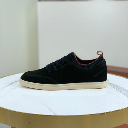 LP SOHO WALK TRAINERS IN BLACK SUEDE