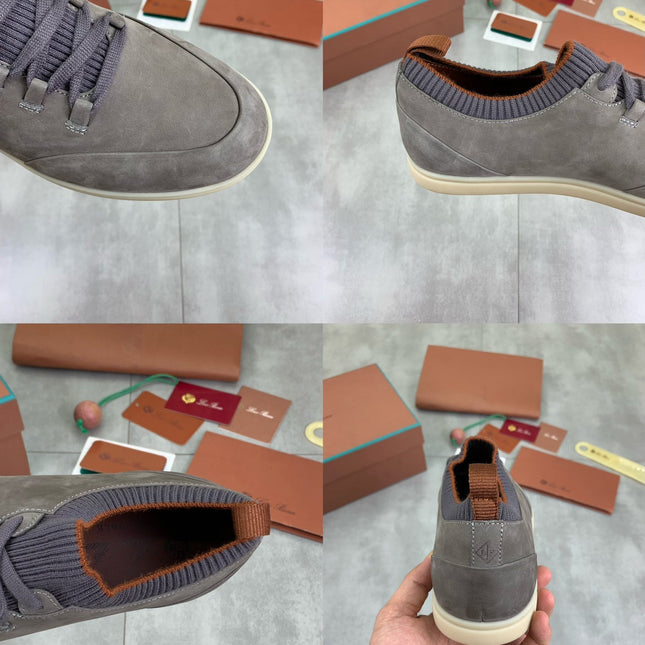 LP SOHO WALK TRAINERS IN LIGHT GRAY SUEDE