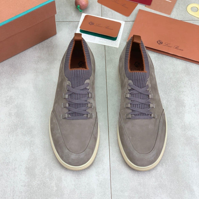 LP SOHO WALK TRAINERS IN LIGHT GRAY SUEDE