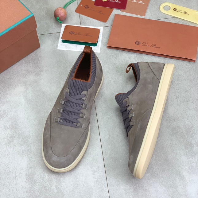 LP SOHO WALK TRAINERS IN LIGHT GRAY SUEDE